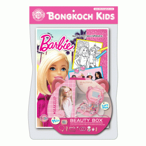 Barbie สนุกกับเกมและภาพระบายสีแสนสวย Play Day  + กระเป๋าพร้อมชุดเสริมสวย